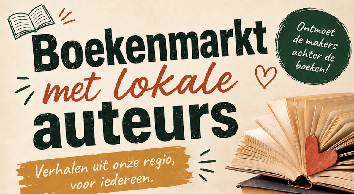 Boekenmarkt met lokale auteurs bij Bruna